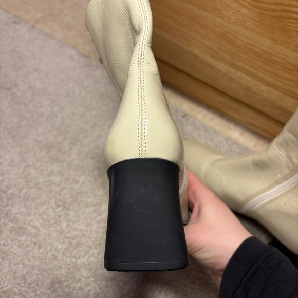 Vagabond Hedda Plaster Square Toe Patent Leather Upper Heeled Boot - Picture 11 of 16